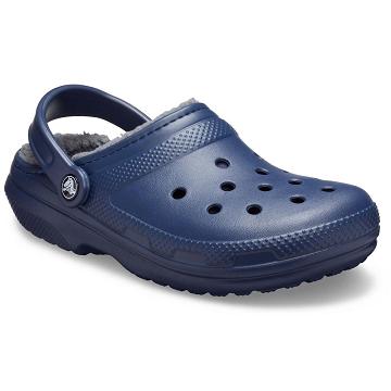Crocs Klassiska Fodrade Clogs Herr Marinblå | Sverige 0821GSOL